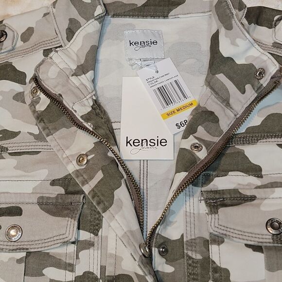 Kenzie Green Faded Camouflage Jacket - Picture 13 of 16